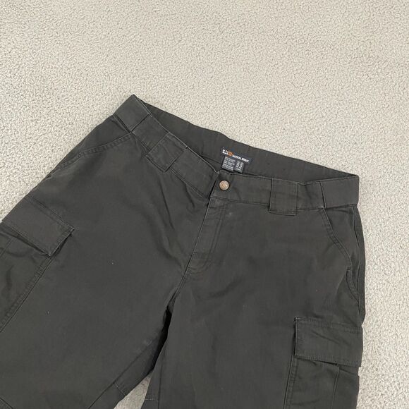 5.11 Tactical Pants Women 16 Long Black Ripstop EMT Workwear Cargo - Picture 3 of 11